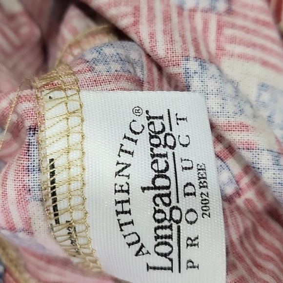 Lot of 4 Longaberger Basket Liners and one Protector Various Sizes  Patterns - Picture 10 of 10